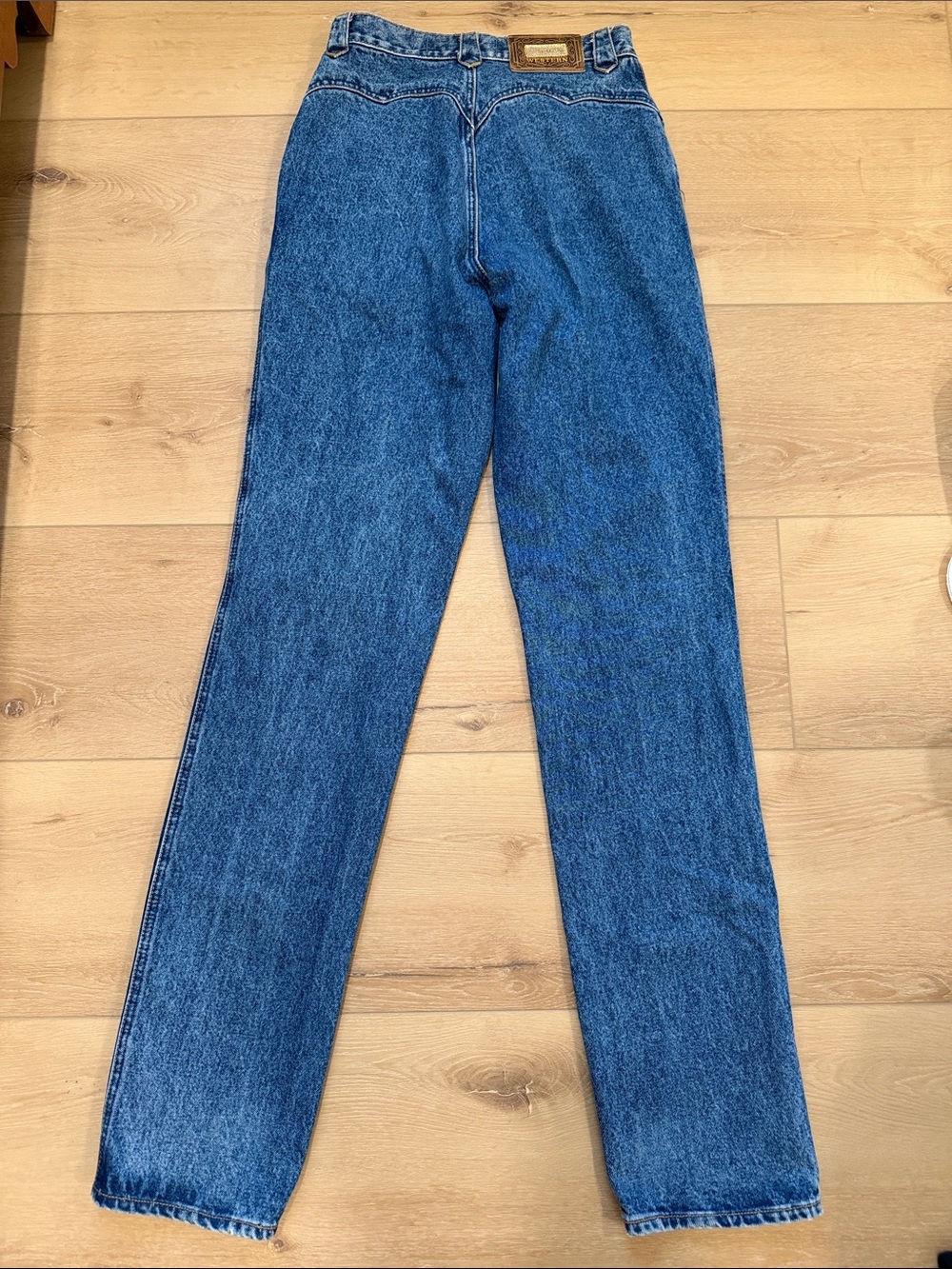 Vintage Lawman High-Waist Denim Jeans Western Cowgirl